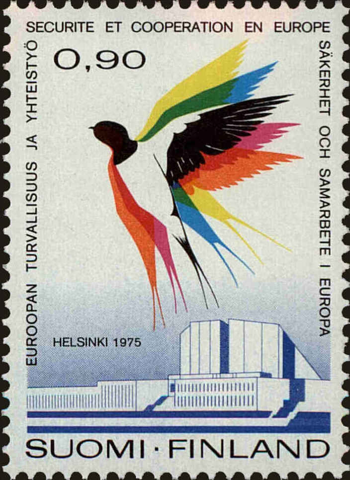 Front view of Finland 578 collectors stamp