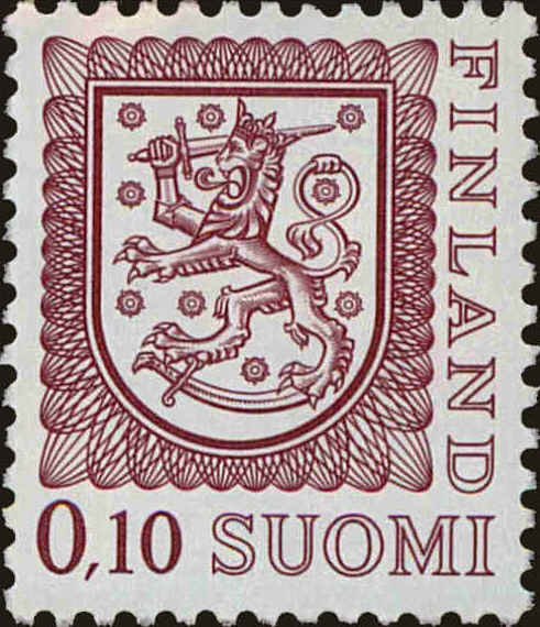 Front view of Finland 555d collectors stamp
