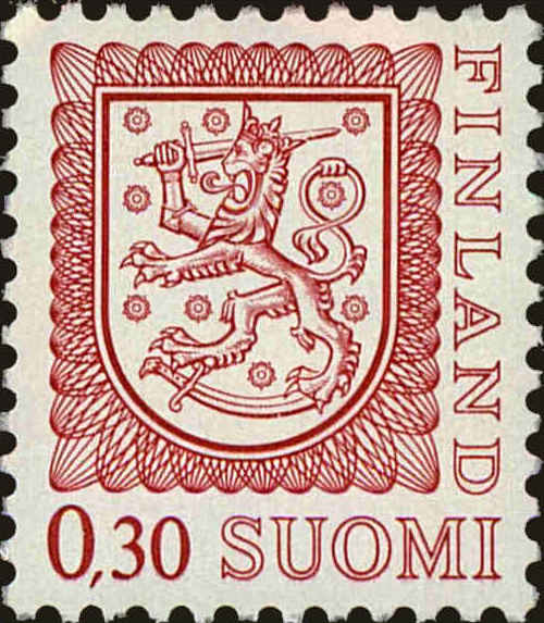 Front view of Finland 557A collectors stamp