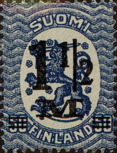 Front view of Finland 126a collectors stamp