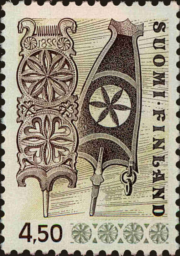 Front view of Finland 569 collectors stamp