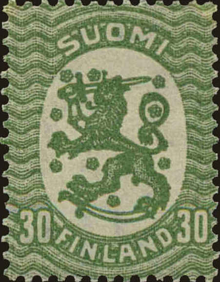 Front view of Finland 130 collectors stamp