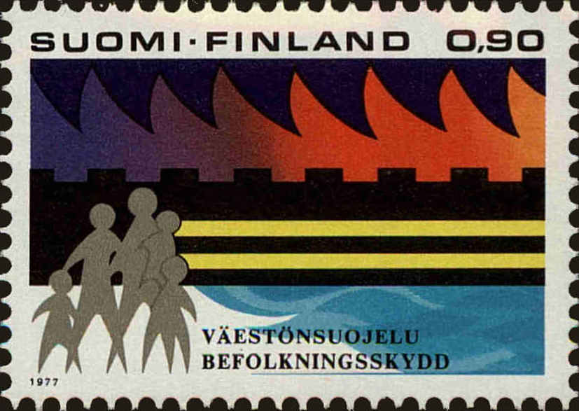 Front view of Finland 601 collectors stamp
