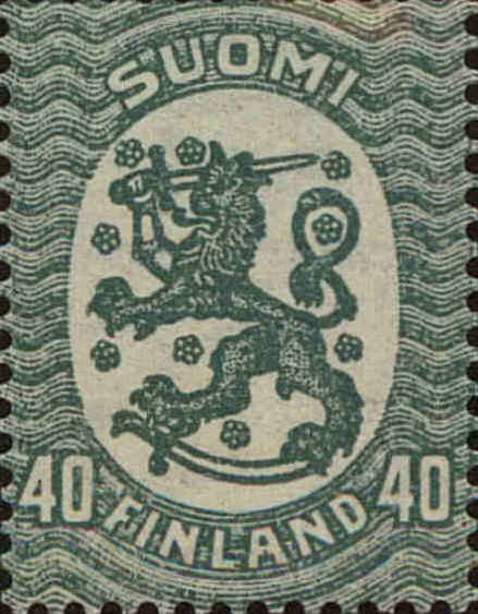 Front view of Finland 131a collectors stamp