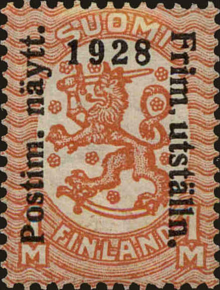 Front view of Finland 153 collectors stamp