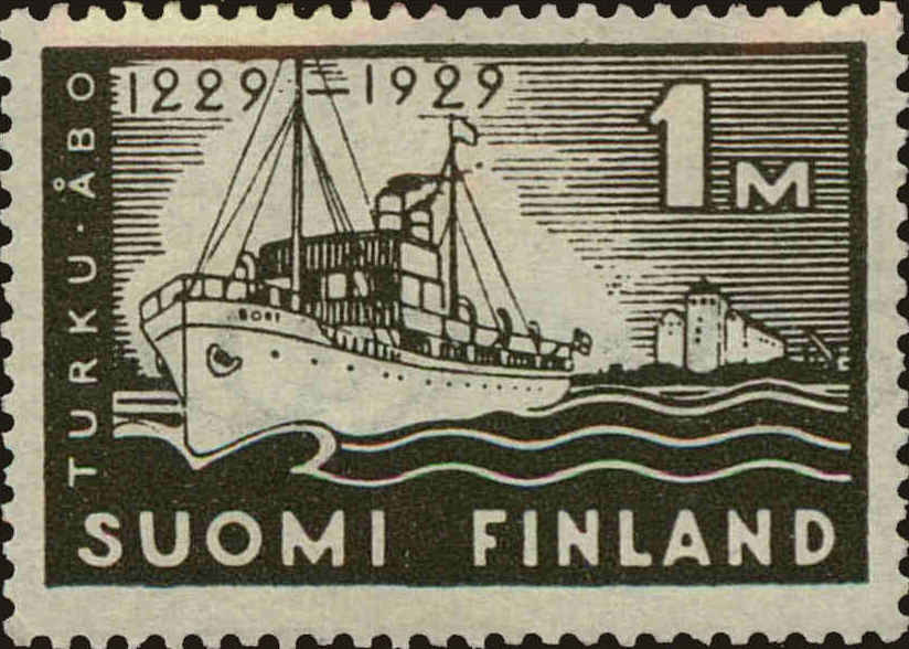 Front view of Finland 155 collectors stamp