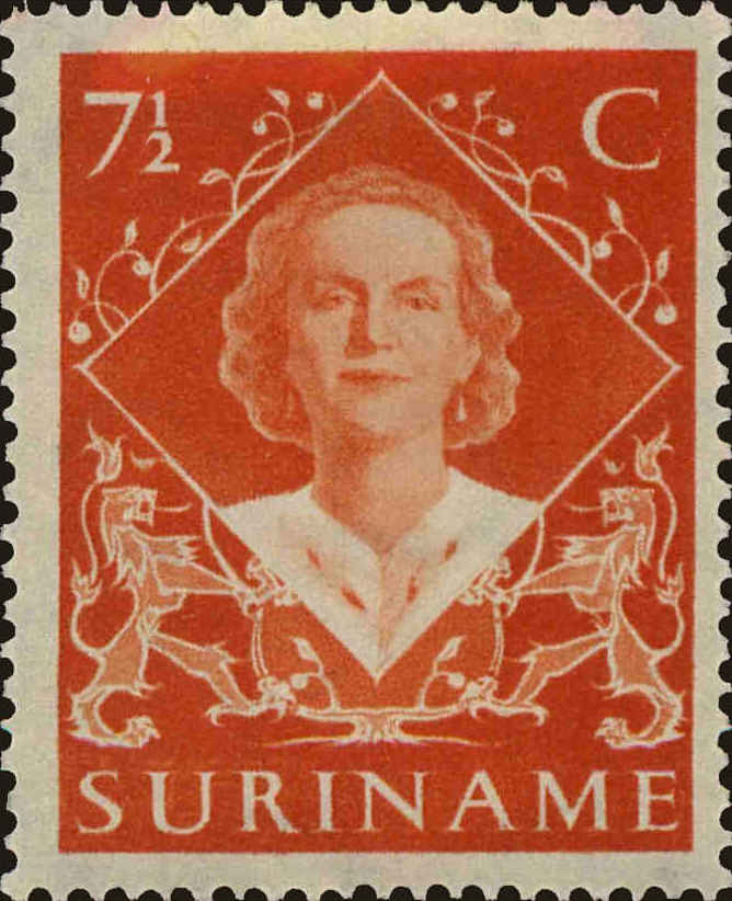 Front view of Surinam 236 collectors stamp