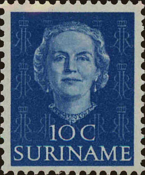 Front view of Surinam 243 collectors stamp