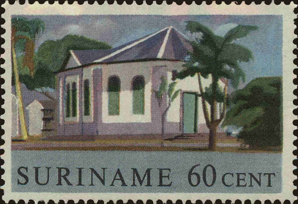 Front view of Surinam 299 collectors stamp
