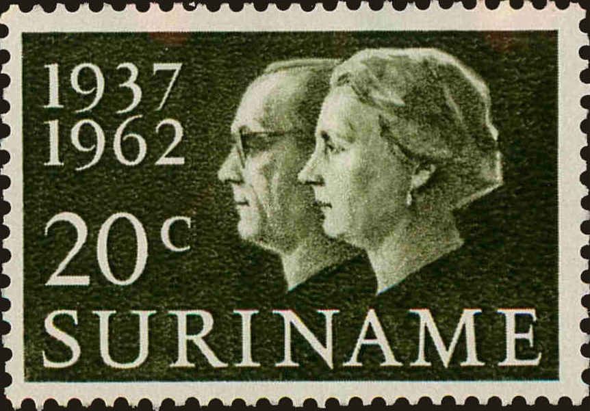 Front view of Surinam 303 collectors stamp