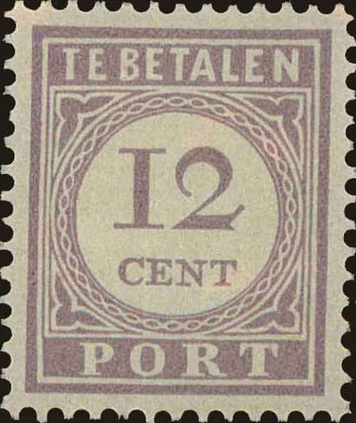 Front view of Surinam J23 collectors stamp
