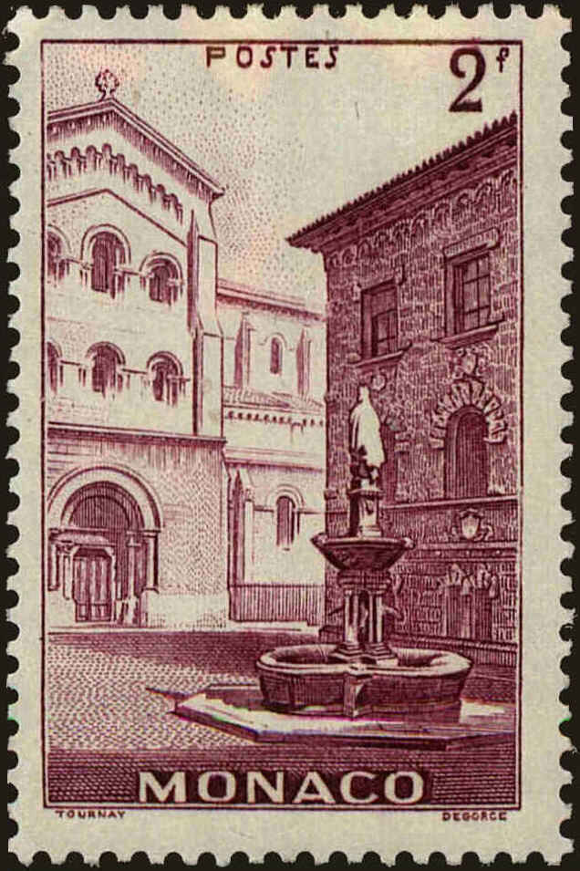 Front view of Monaco 169 collectors stamp