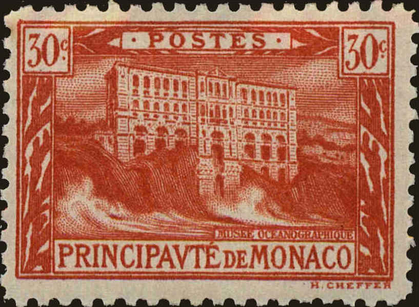 Front view of Monaco 42 collectors stamp