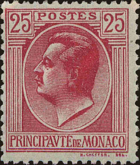 Front view of Monaco 69 collectors stamp