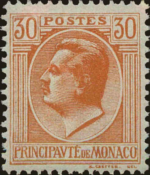 Front view of Monaco 71 collectors stamp