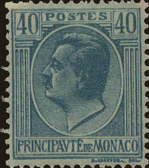 Front view of Monaco 73 collectors stamp
