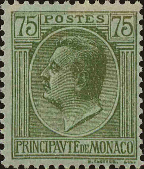 Front view of Monaco 79 collectors stamp