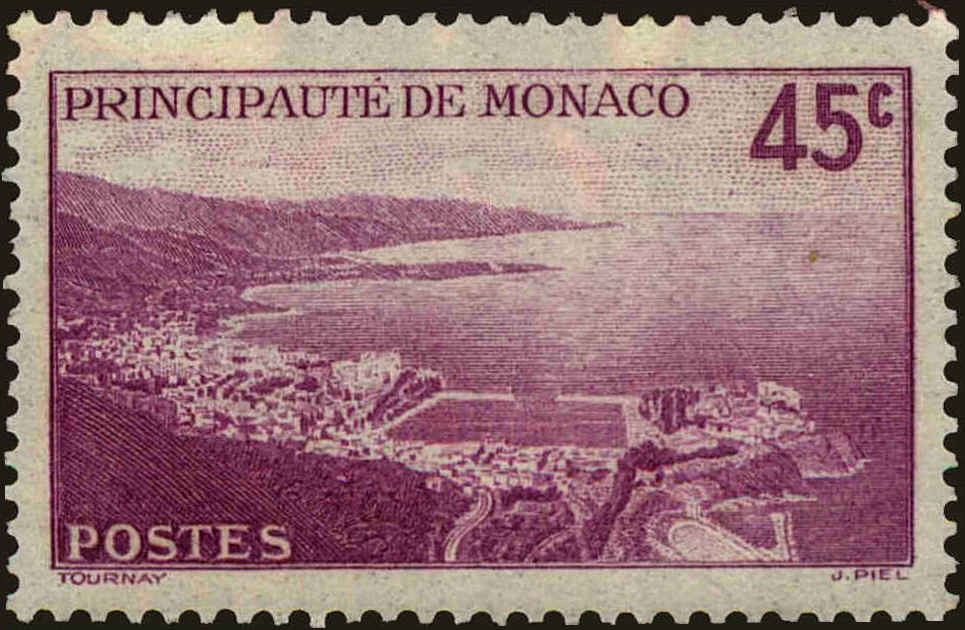 Front view of Monaco 164 collectors stamp
