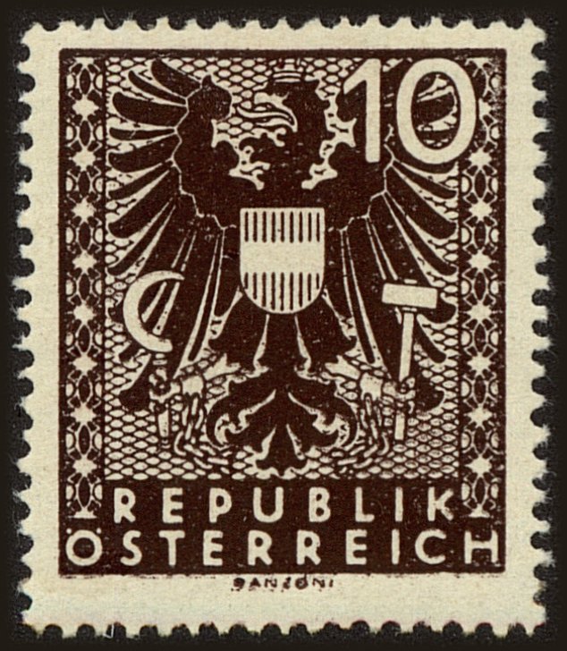 Front view of Austria 437 collectors stamp