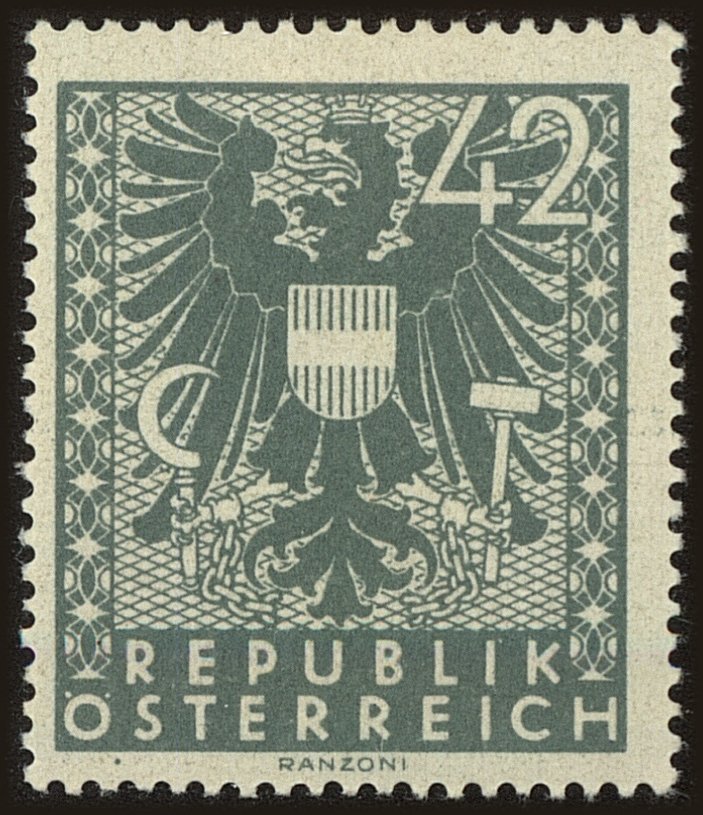 Front view of Austria 447 collectors stamp