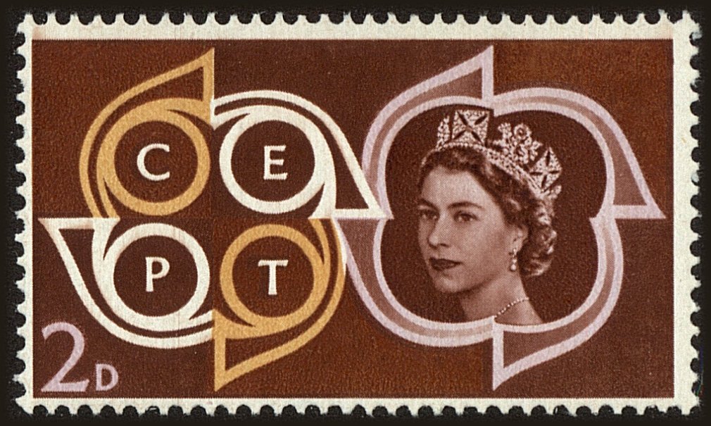 Front view of Great Britain 382 collectors stamp