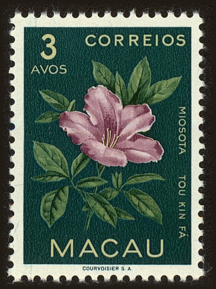 Front view of Macao 373 collectors stamp