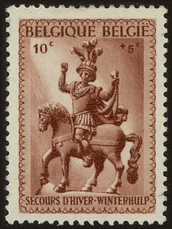 Front view of Belgium B305 collectors stamp