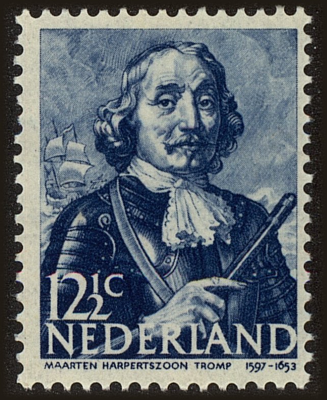 Front view of Netherlands 254 collectors stamp