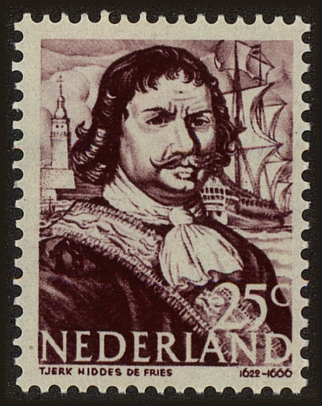Front view of Netherlands 259 collectors stamp