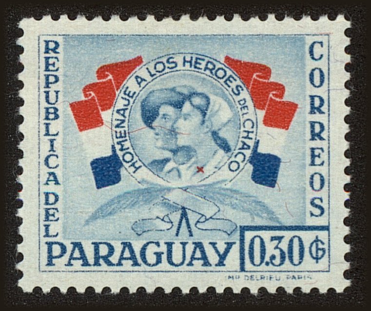 Front view of Paraguay 513 collectors stamp