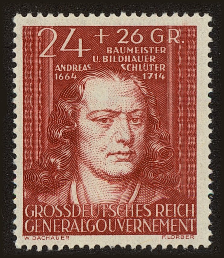 Front view of Polish Republic NB37 collectors stamp
