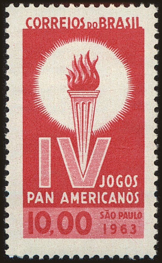 Front view of Brazil 957 collectors stamp