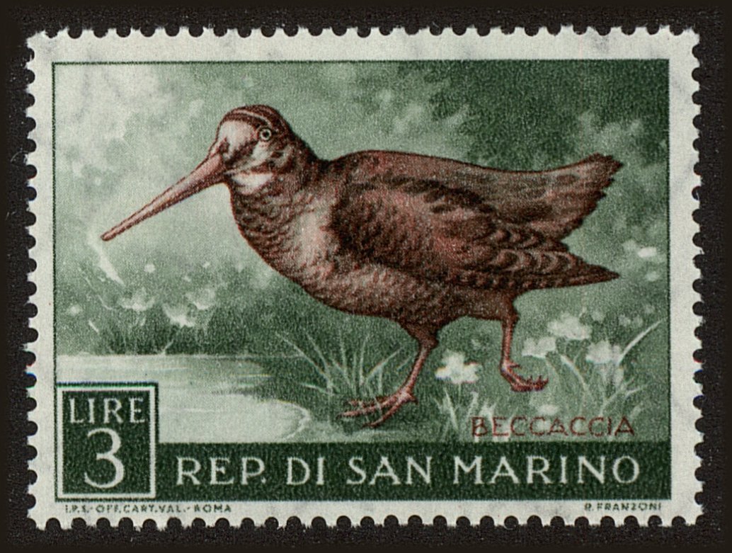 Front view of San Marino 448 collectors stamp