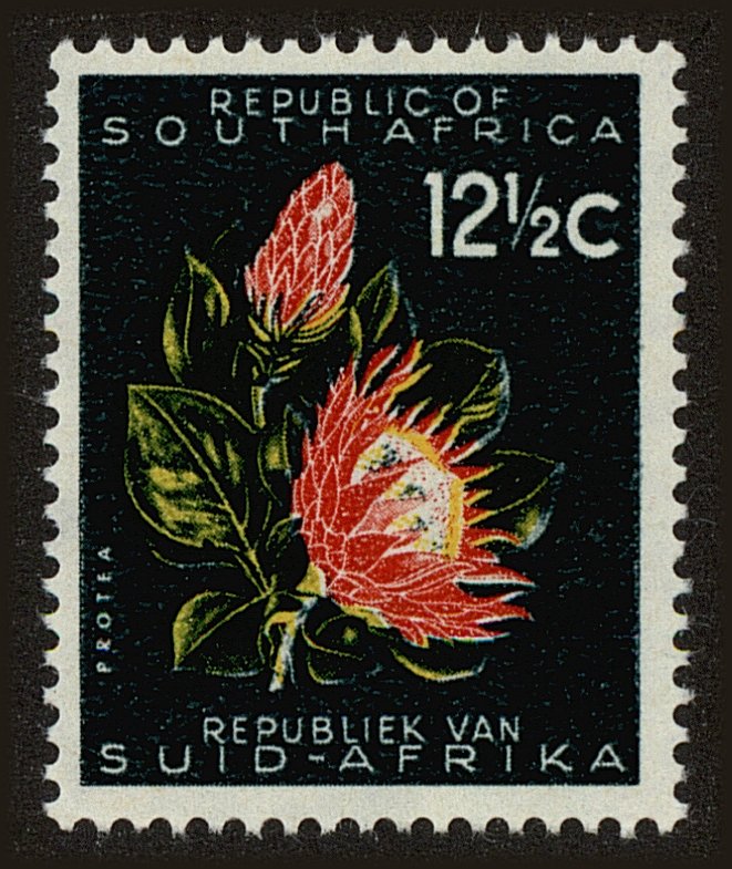 Front view of South Africa 263 collectors stamp