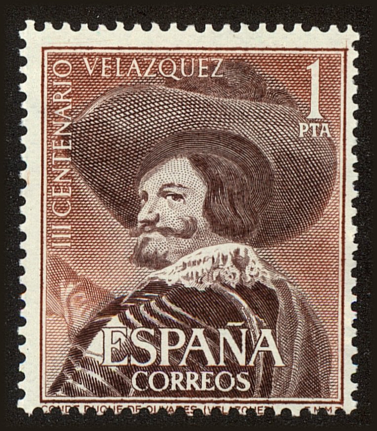Front view of Spain 984 collectors stamp
