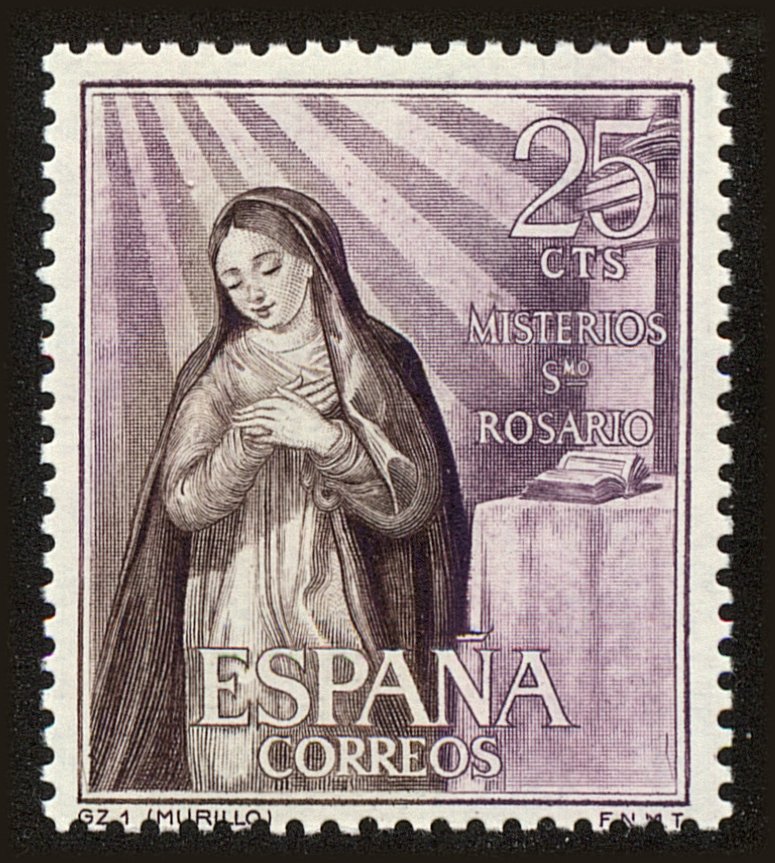 Front view of Spain 1140 collectors stamp
