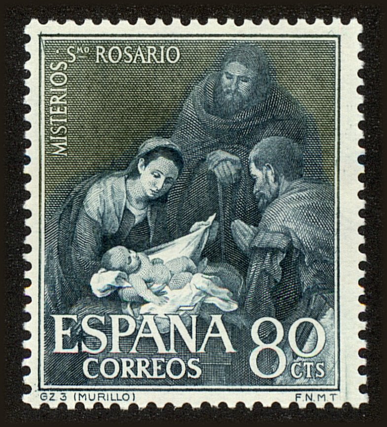 Front view of Spain 1142 collectors stamp