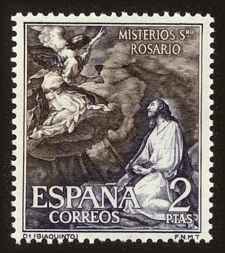 Front view of Spain 1145 collectors stamp
