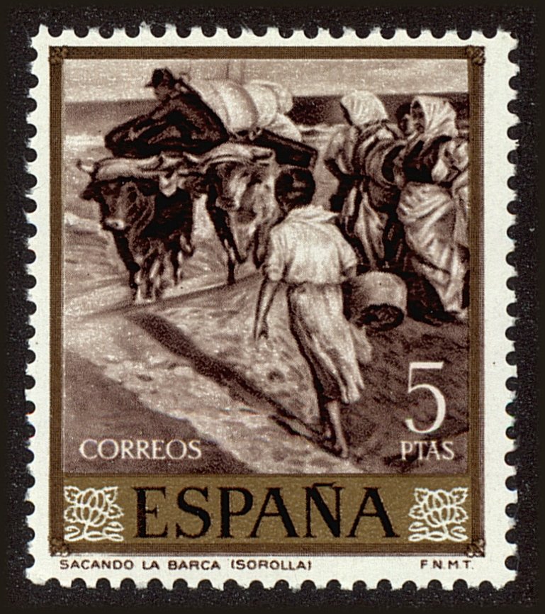 Front view of Spain 1223 collectors stamp