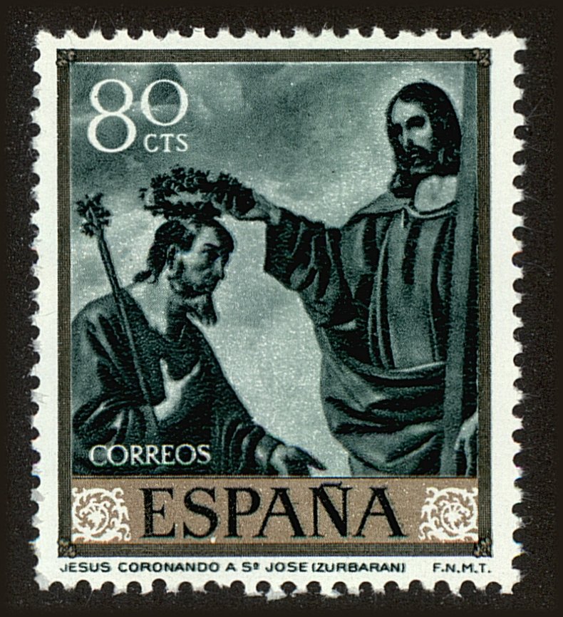 Front view of Spain 1098 collectors stamp