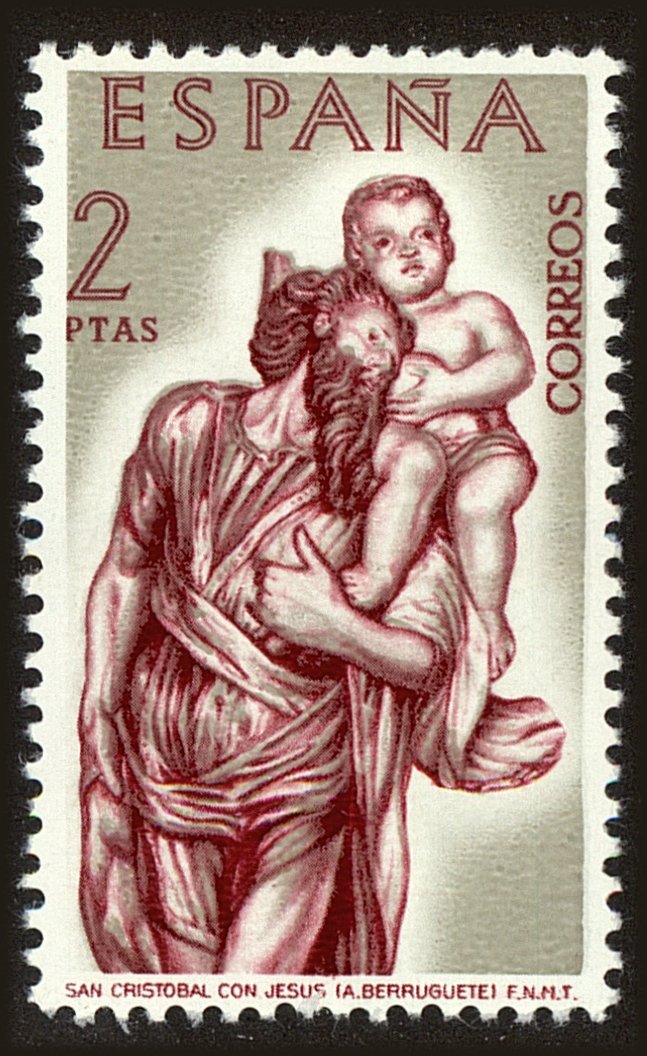 Front view of Spain 1118 collectors stamp