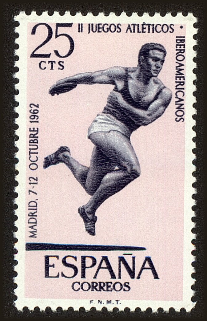 Front view of Spain 1127 collectors stamp