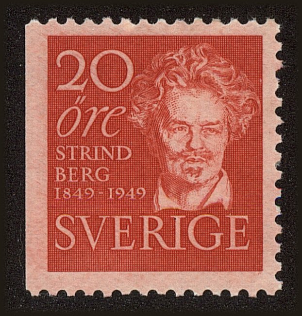 Front view of Sweden 407 collectors stamp