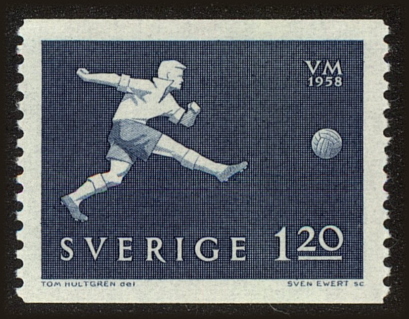 Front view of Sweden 526 collectors stamp