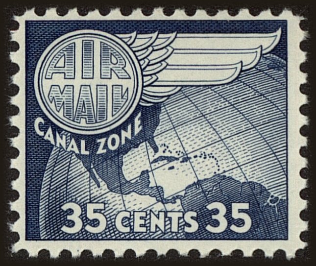 Front view of Canal Zone C31 collectors stamp