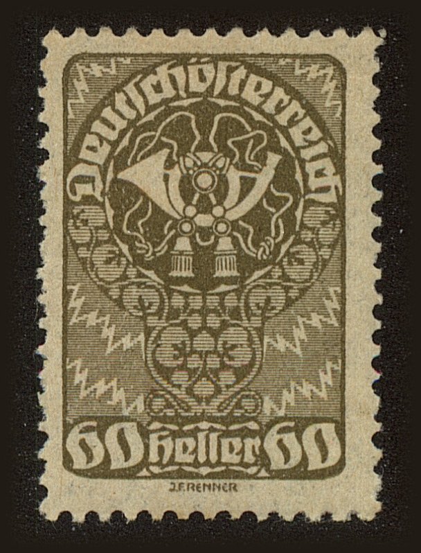 Front view of Austria 216 collectors stamp