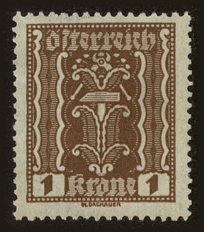 Front view of Austria 251 collectors stamp