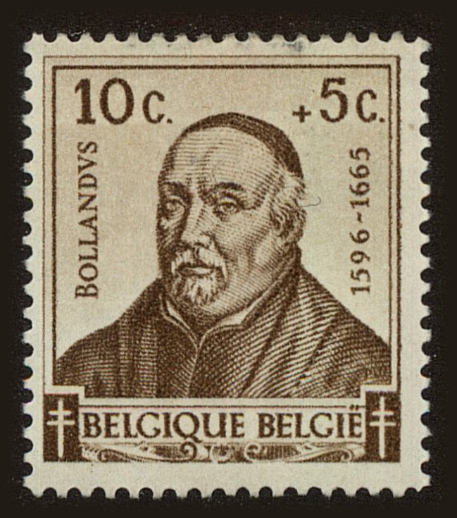 Front view of Belgium B319 collectors stamp