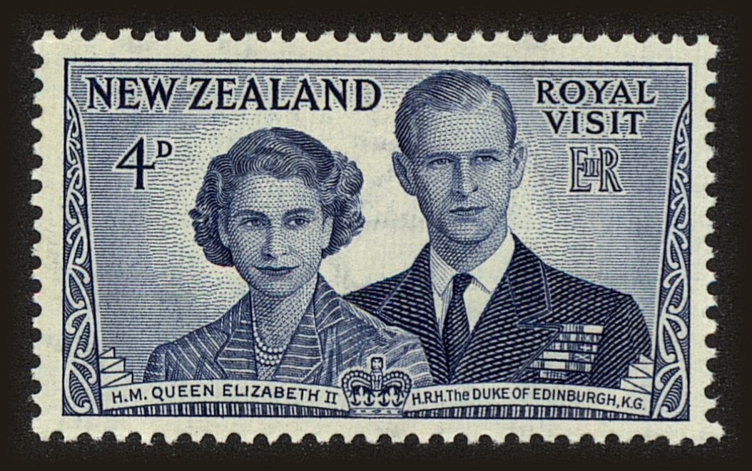 Front view of New Zealand 287 collectors stamp