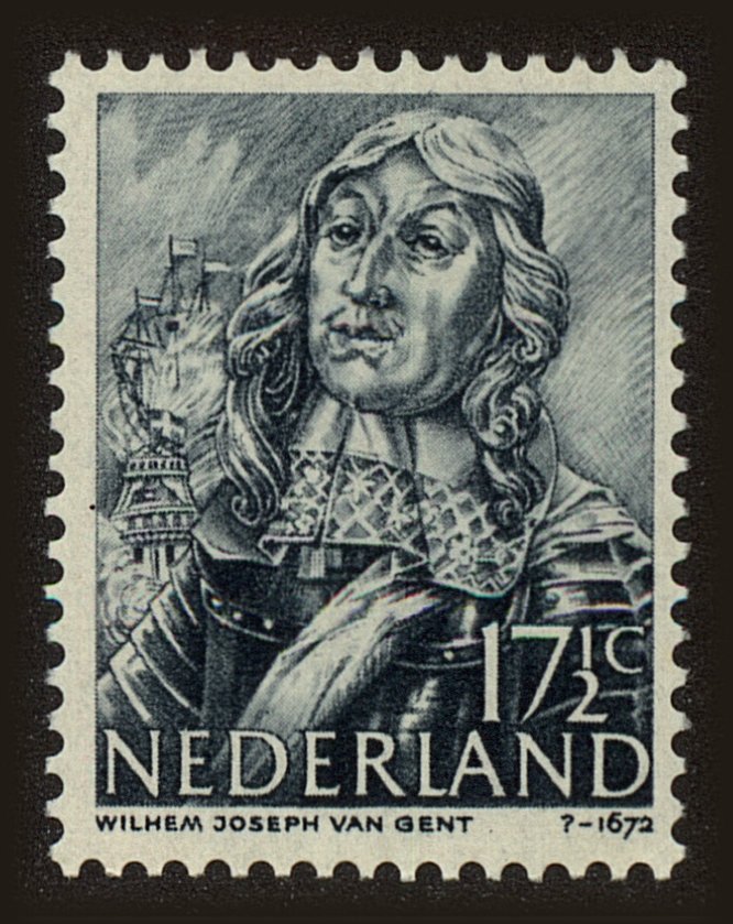 Front view of Netherlands 256 collectors stamp